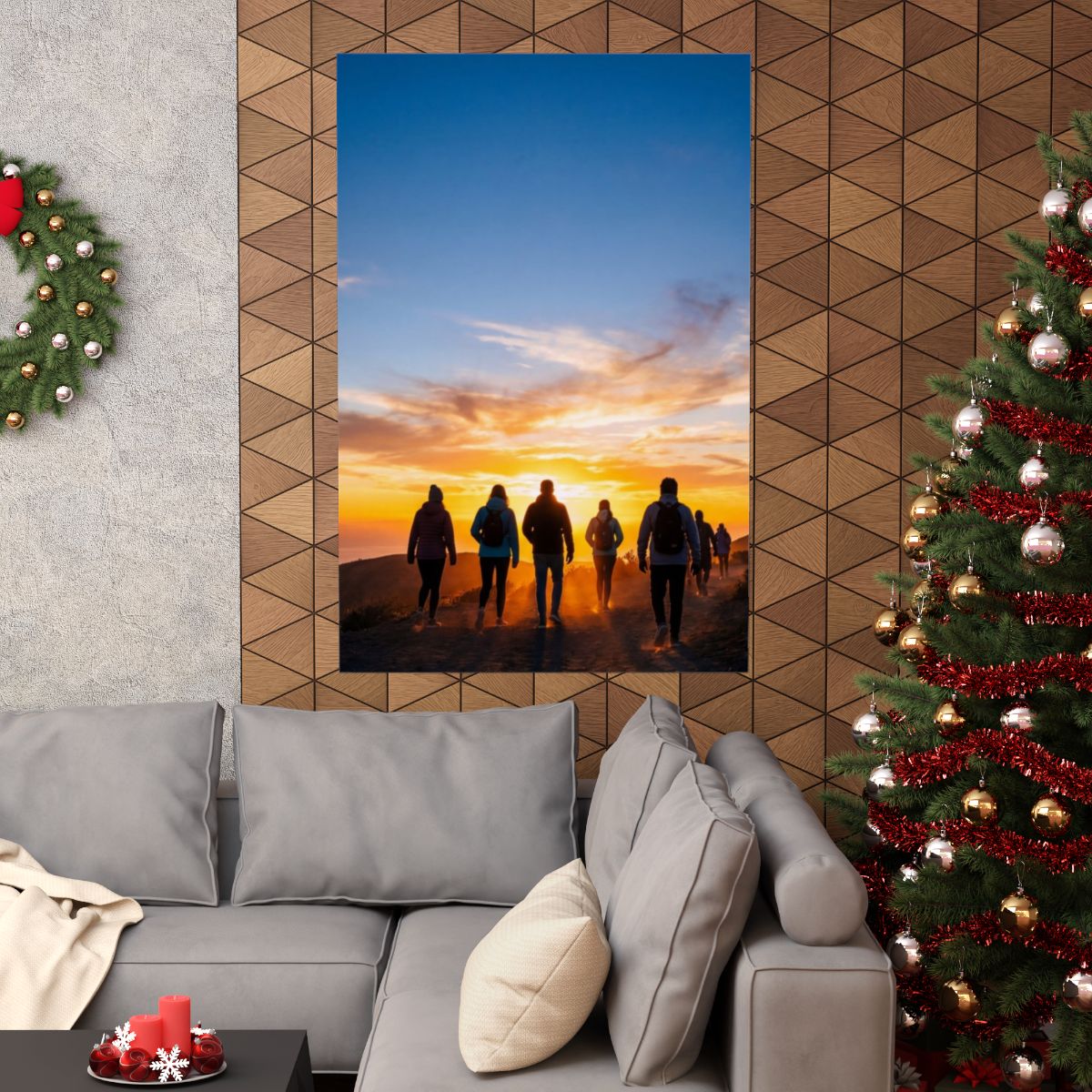 Matte Vertical Poster - Sunset Ridge (8×10 & 36×54) |...