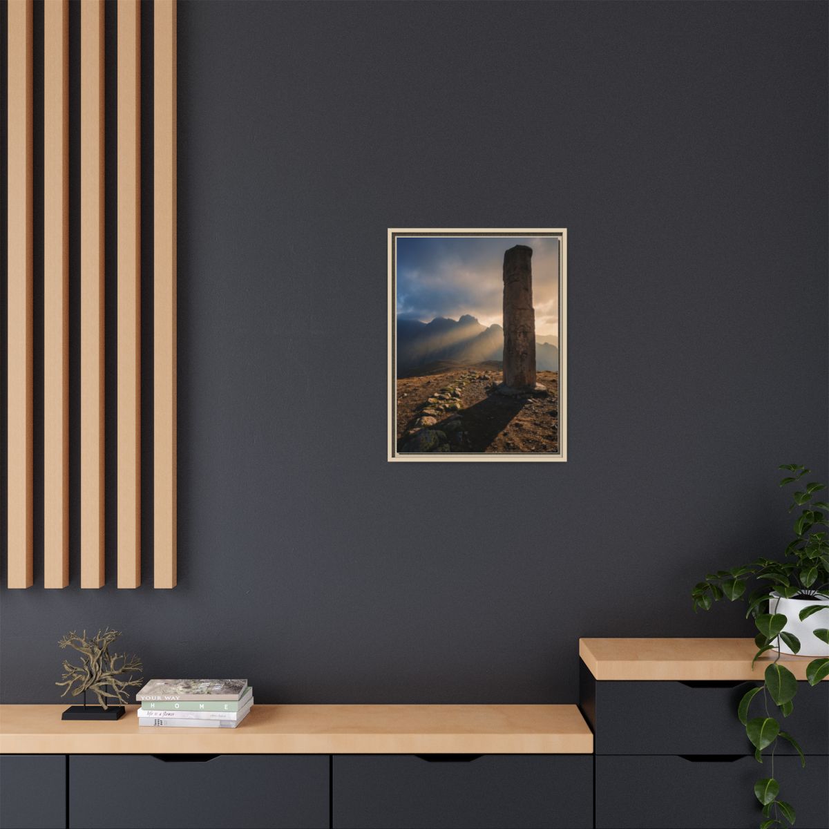 Framed Matte Canvas - Sun Peak