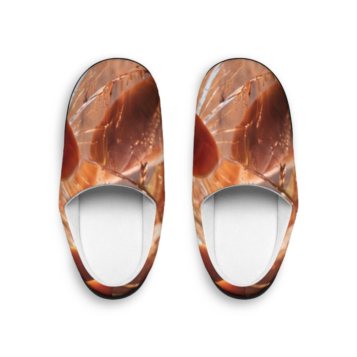 Women's Indoor Slippers Amber Glass Art