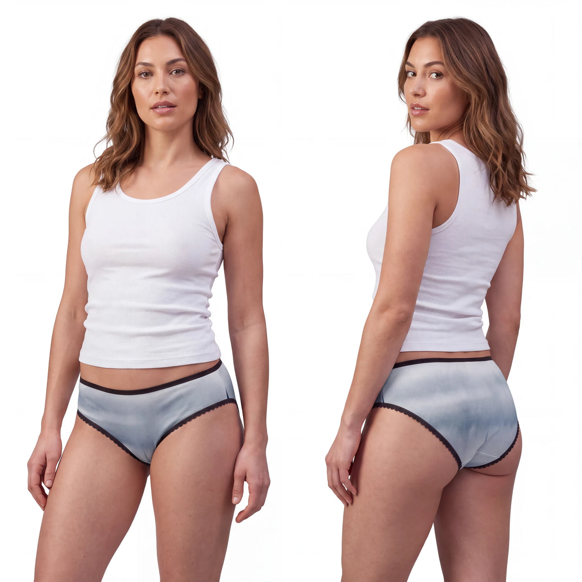 Women's Briefs with Solitary Bell Mist Art
