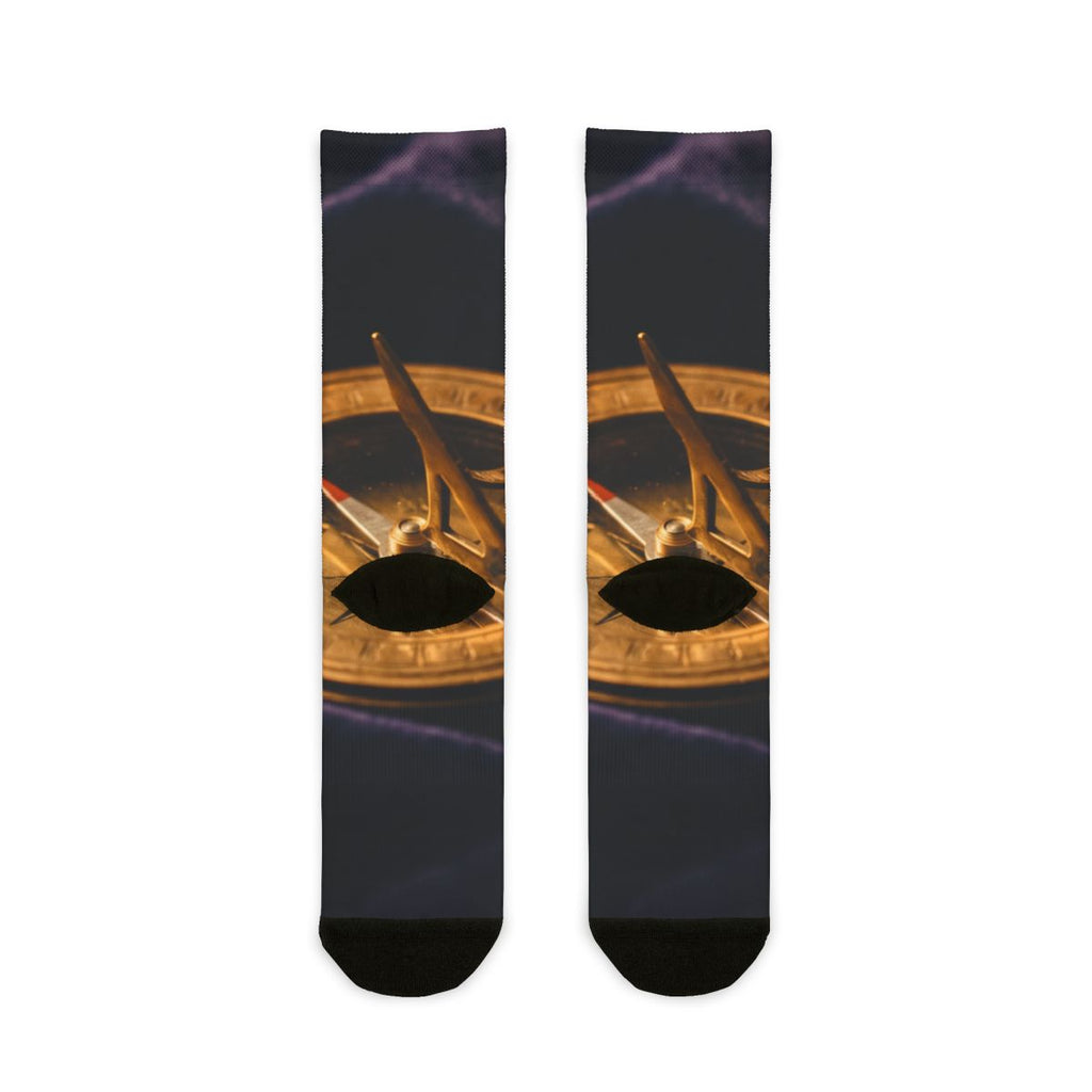 Sundial Compass Sublimation Crew Socks