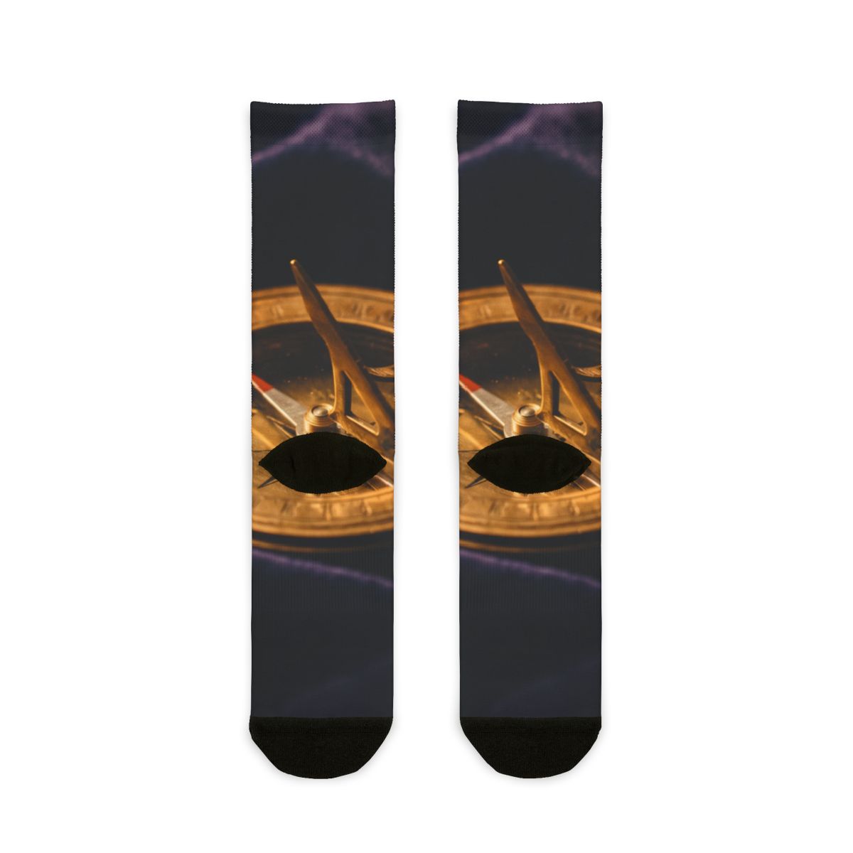 Sundial Compass Sublimation Crew Socks