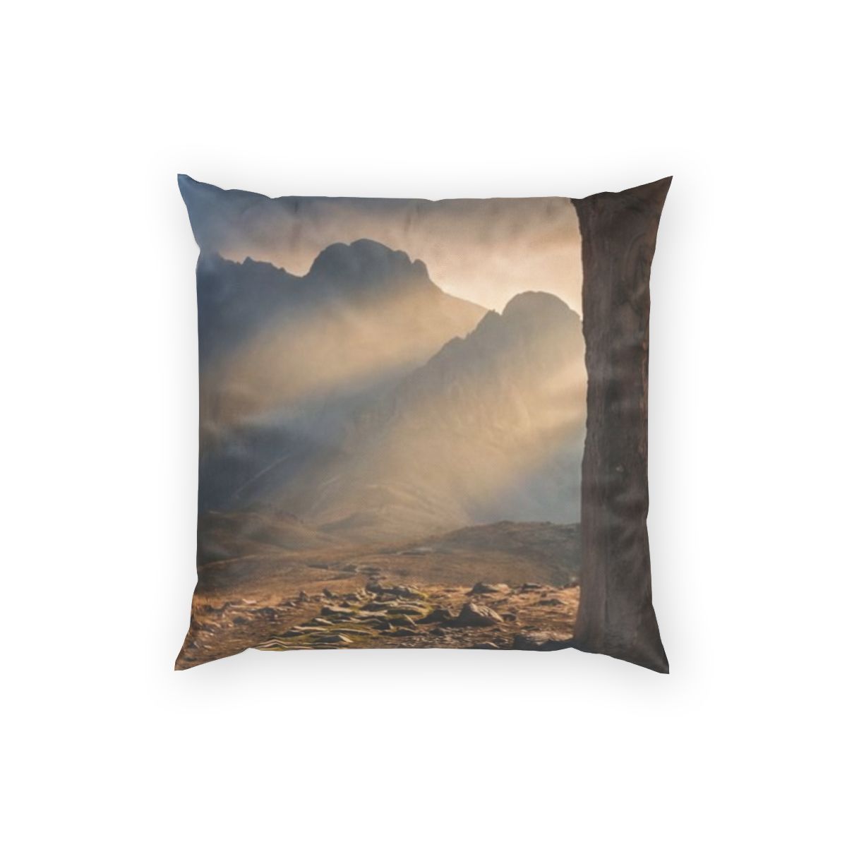 Poly Velvet Pillow - Mystic Monolith Ancient Persian... |...