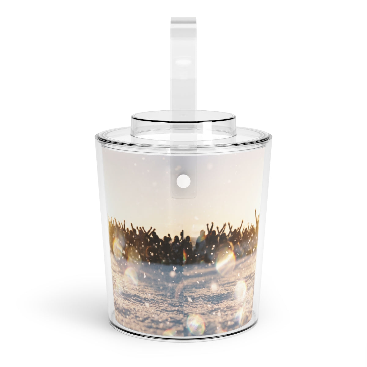 Golden Hour Crowd Ice Bucket with Tongs