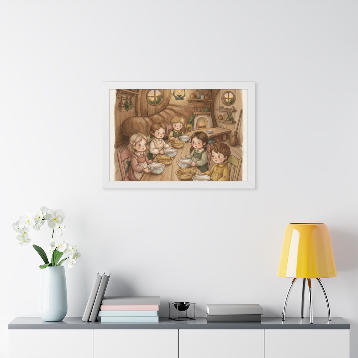 Framed Horizontal Poster - Where Is the Bread Storybook... |...