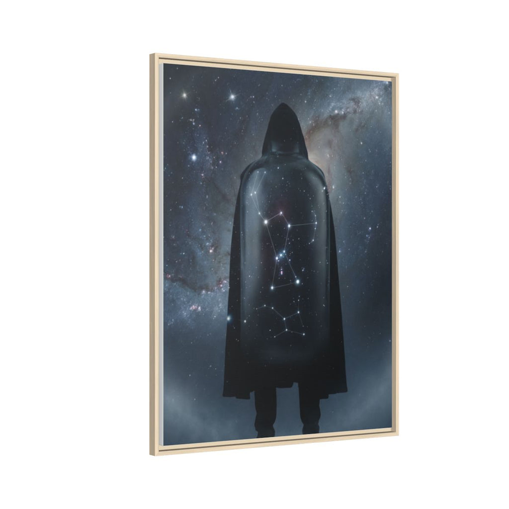 Framed Matte Canvas - Cosmic Sentinel — Natural / 1.25" (8×10, 9×12, 11×14, 12×16, 10×20, 12×18, 16×20, 16×24, 12×36, 18×24, 20×24, 16×32, 20×30, 24×30, 16×48, 24×32, 24×36, 24×48, 20×60, 30×40, 32×48, 30×60 & 40×60)