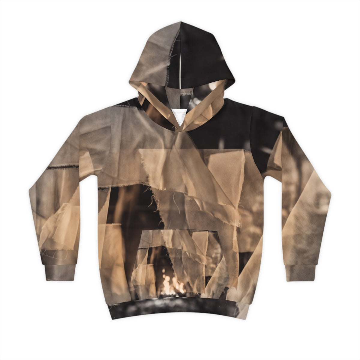 Children's Hoodie with Rustic Hearth Artwork