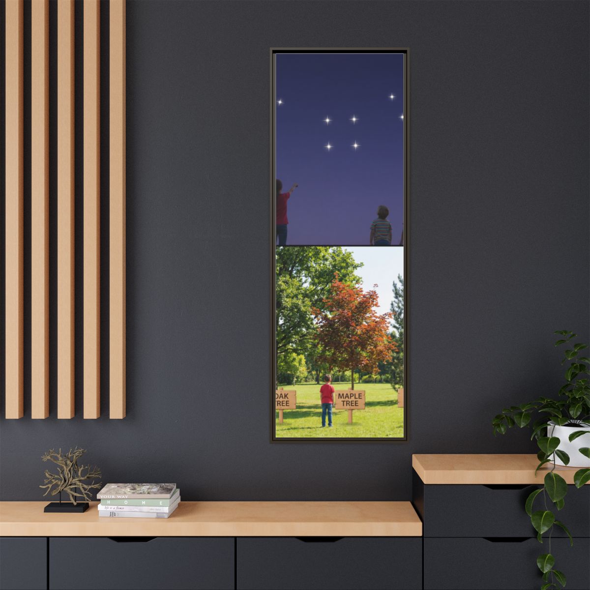 Framed Matte Canvas - Discovery — Espresso / 1.25"