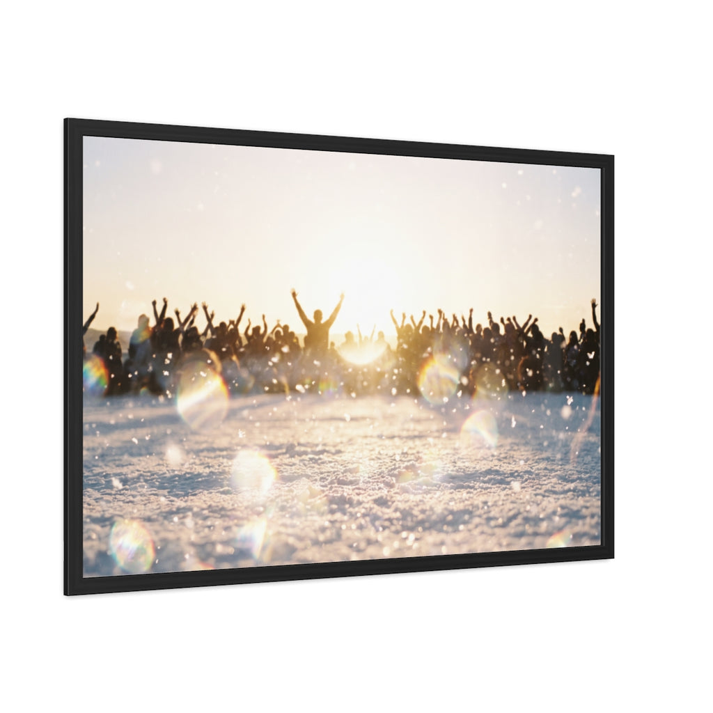 Framed Landscape Golden Hour Poster