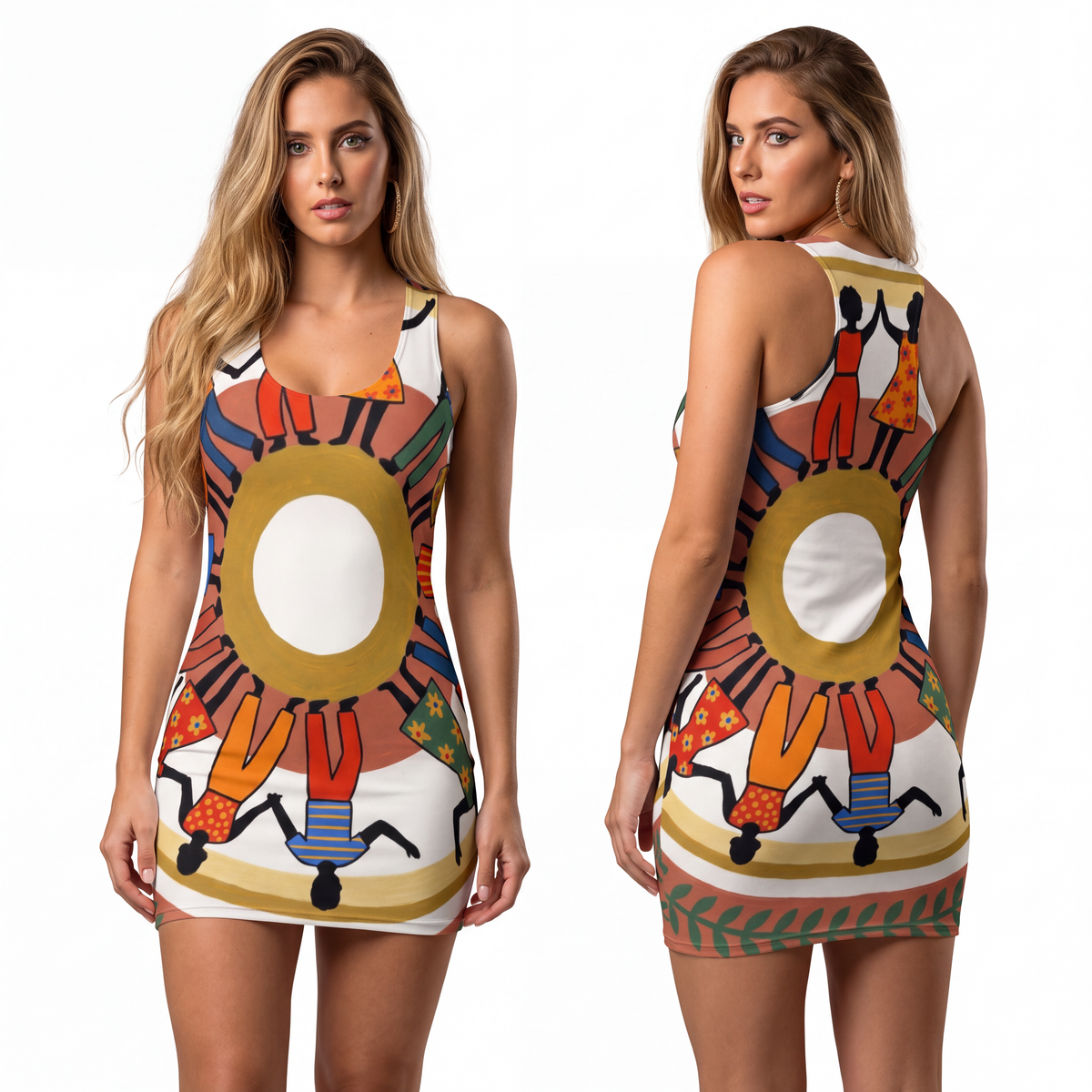Women's Racerback Dress - Unity Mandala | Echovira Gallery
