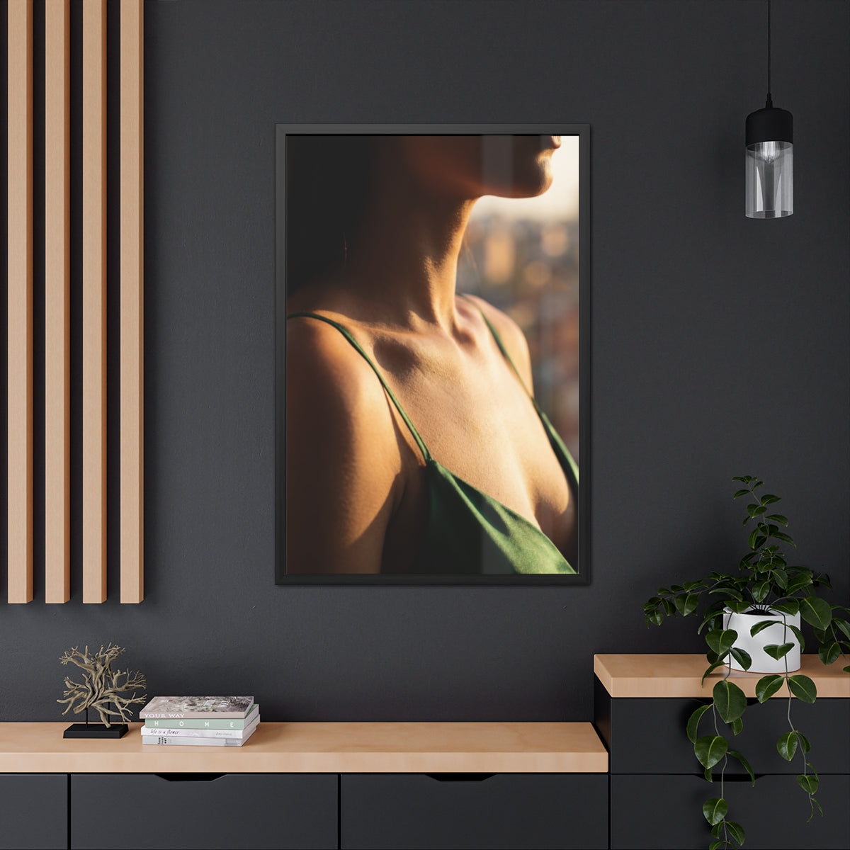 Framed Poster - Sunlit Muse Gallery Art — Portrait