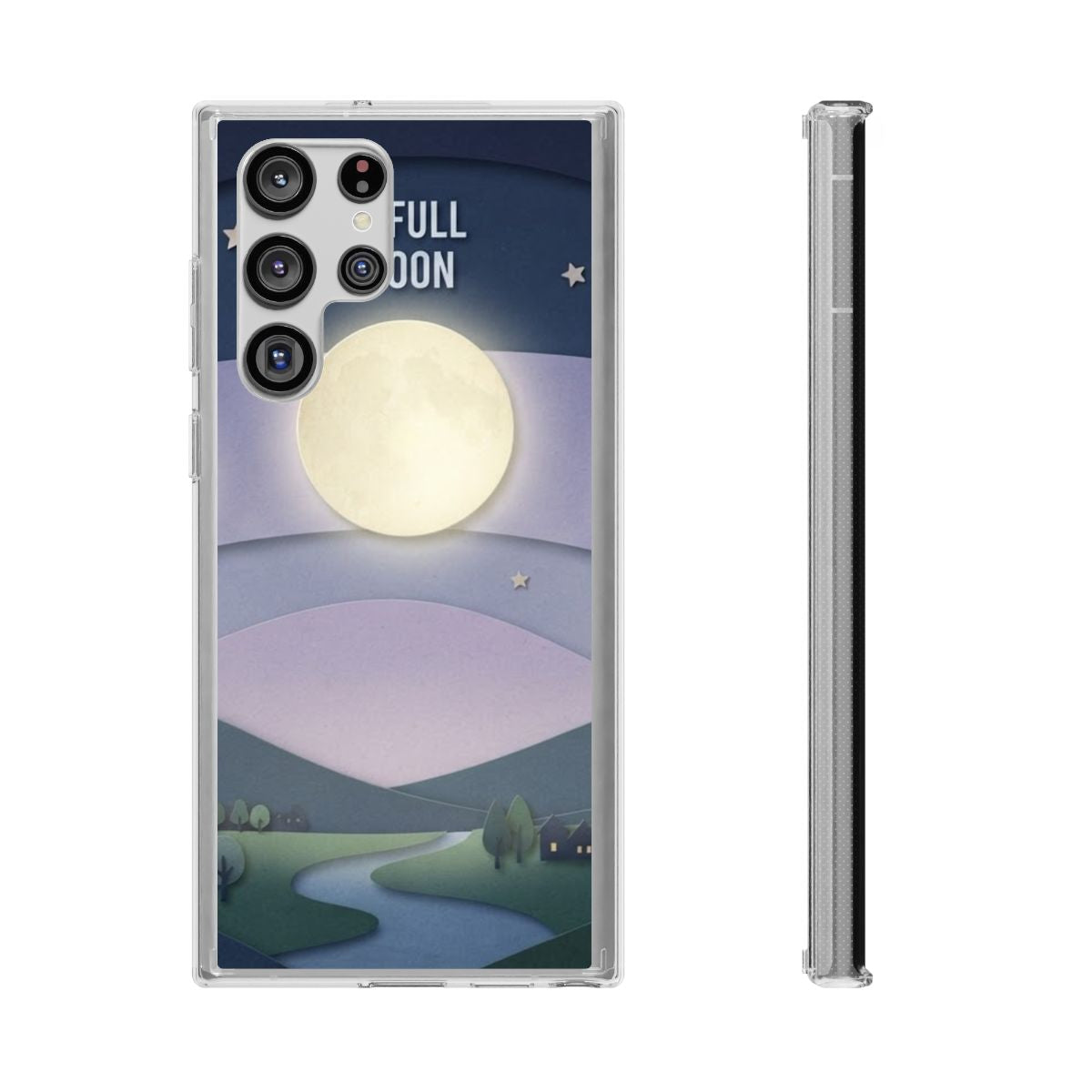 Clear Impact-Resistant Case - Moon | Echovira Gallery
