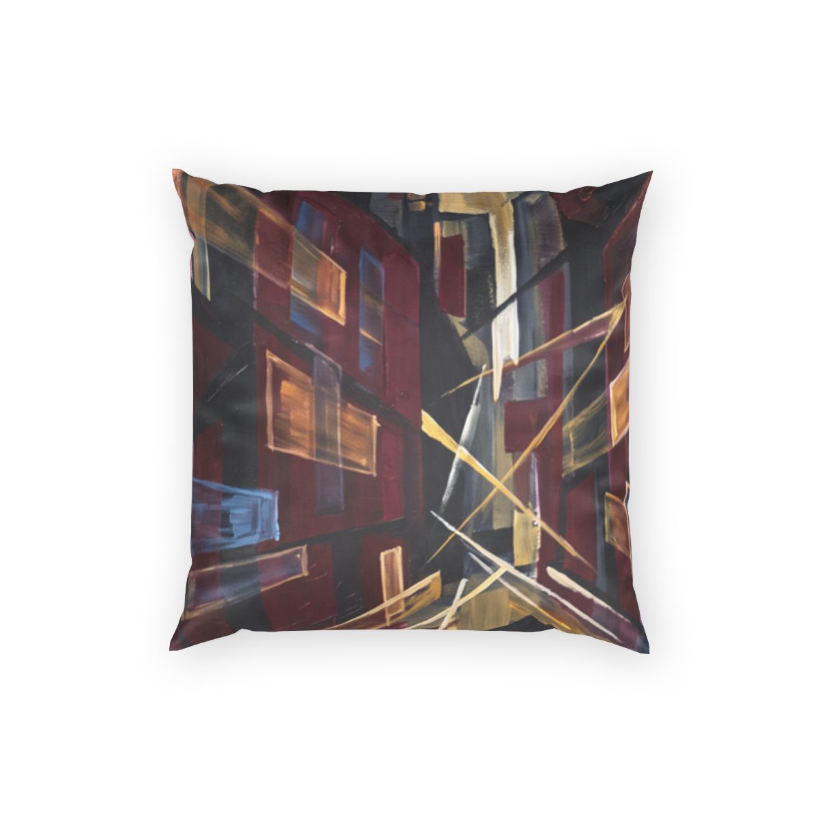 Poly Velvet Pillow - Urban Horizon | Echovira Gallery