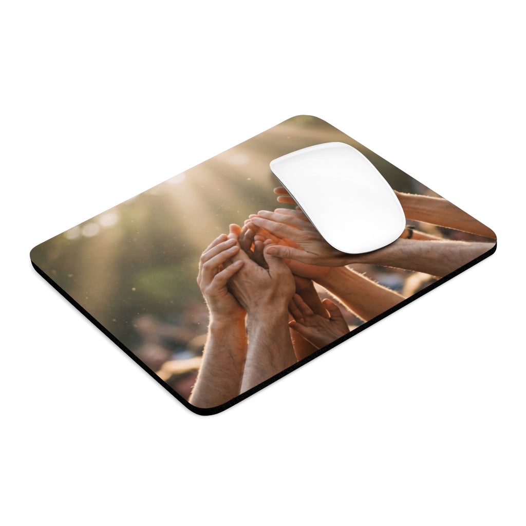 Mouse Pad - Golden Rays of Unity Wall Art | Echovira Gallery