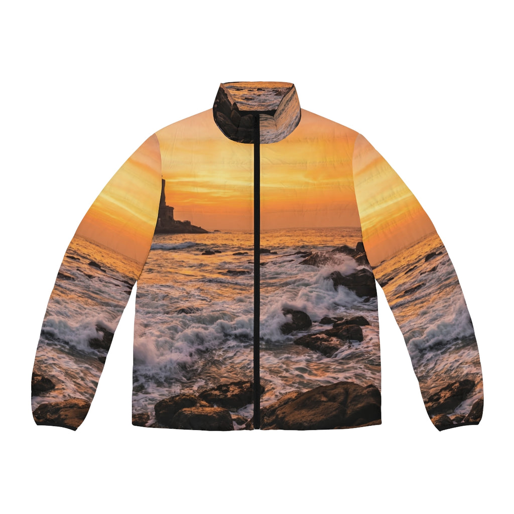 Men's Puffer Jacket - Golden Horizon
