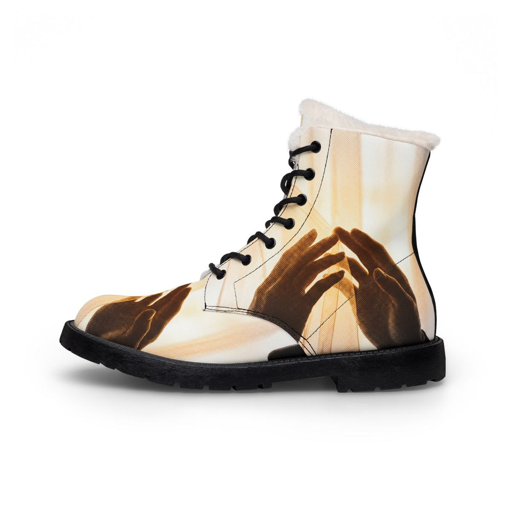 Women's Fur and Leather Boots - Veiled Devotion | Echovira...