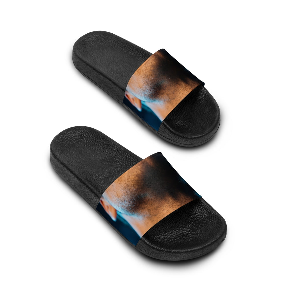 Men's Slide Sandals - Neon Horizon Portrait | Echovira...