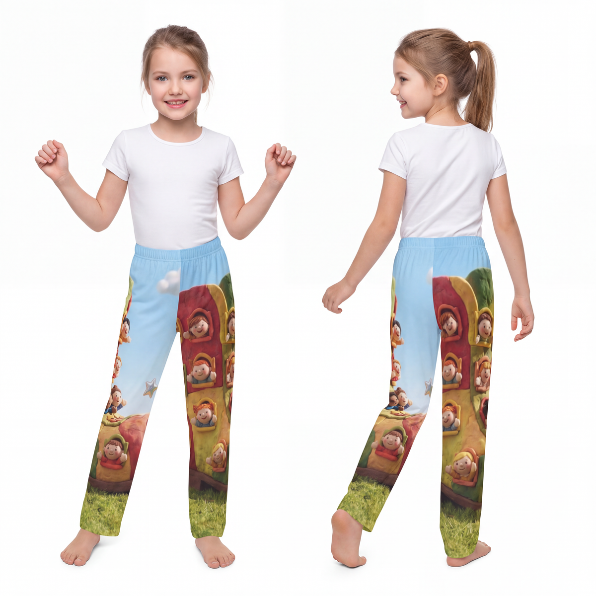 Kids Lounge Pants - Storybook Shoe House Cottagecore Art |...