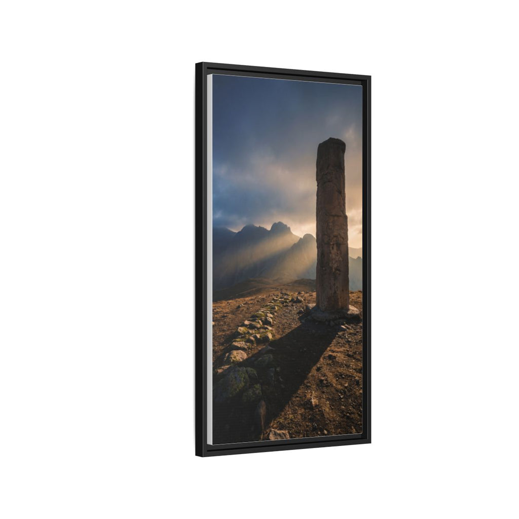 Framed Matte Canvas - Sun Peak
