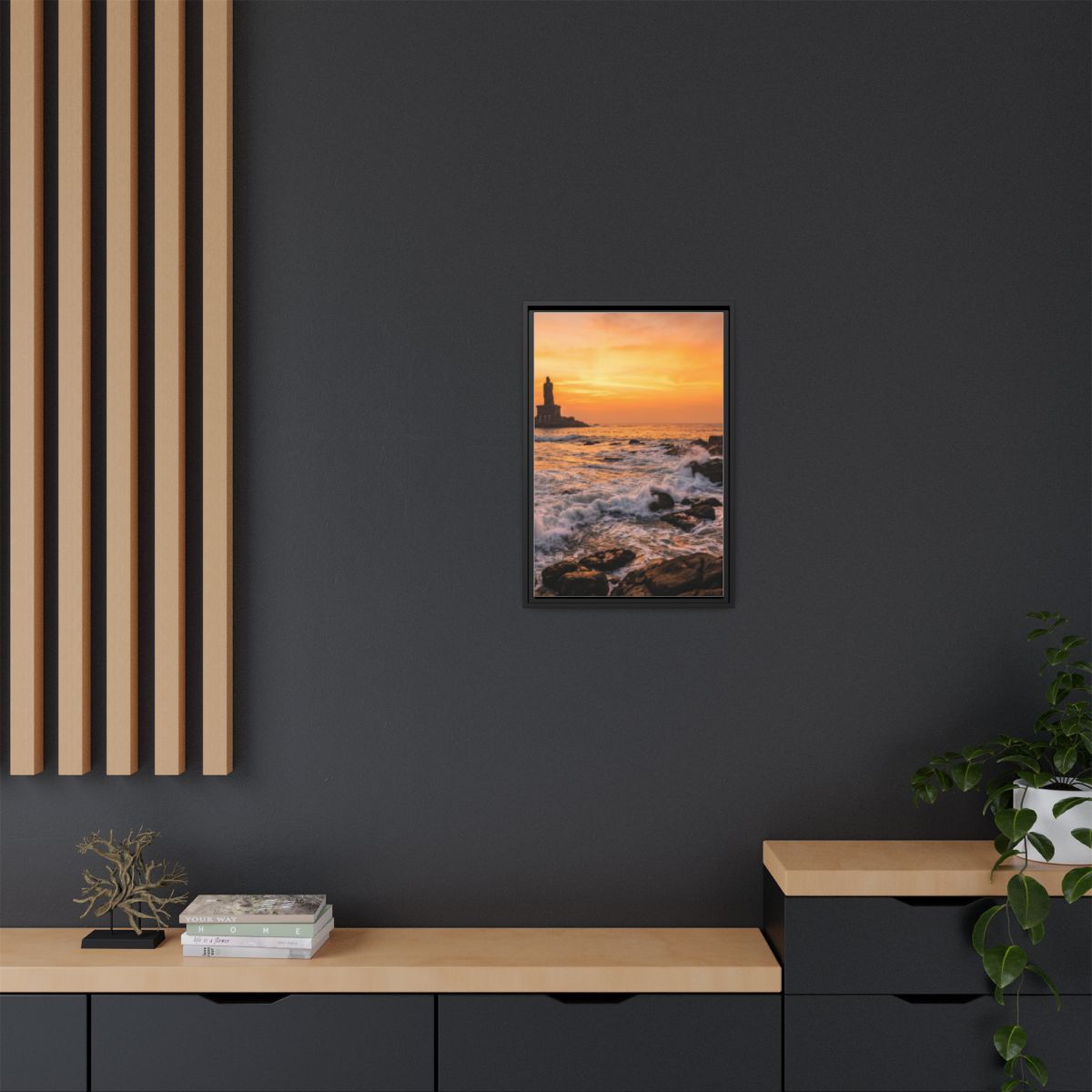 Framed Matte Canvas - Majestic Golden Coast