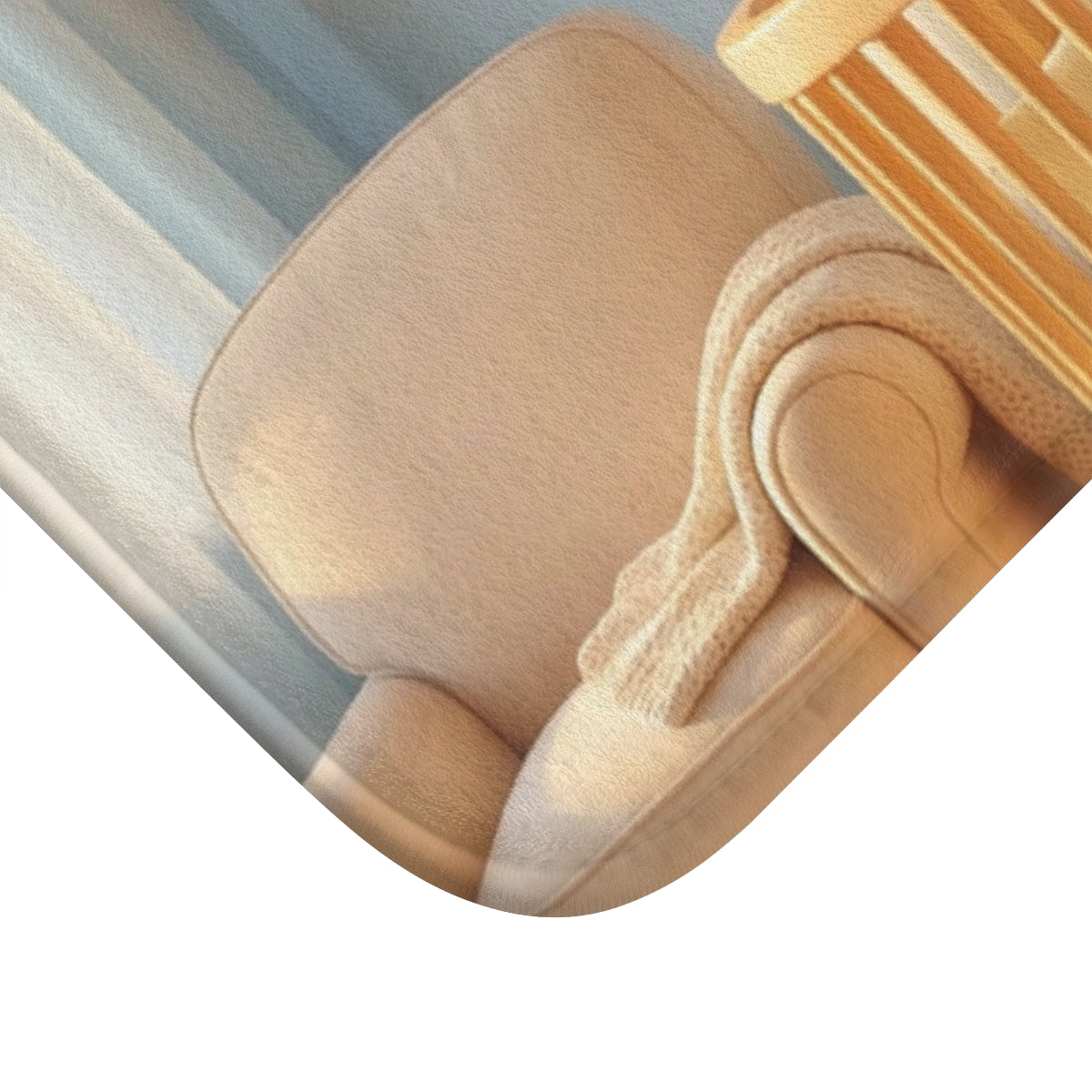Serene Pastel Bath Mat - Morning Routine