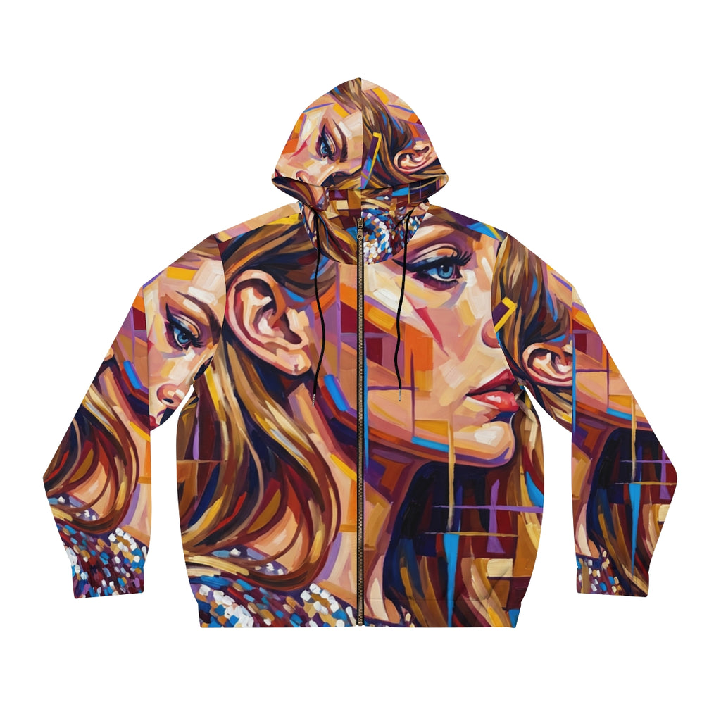 Men's Full-Zip Hoodie - Shattered Elegance | Echovira...