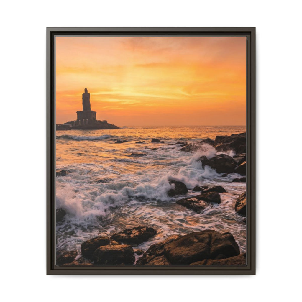 Framed Matte Canvas - Majestic Golden Coast