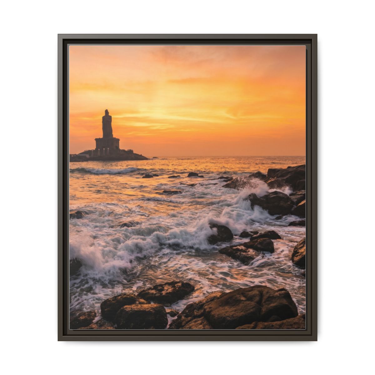 Framed Matte Canvas - Majestic Golden Coast