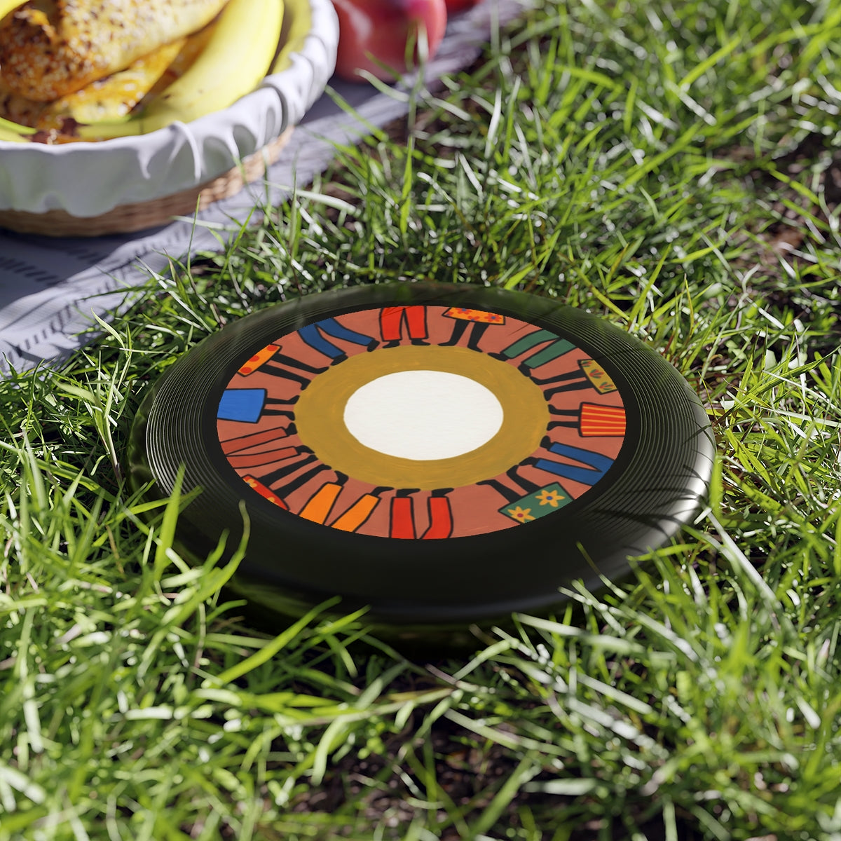 Wham-O Frisbee - Unity Mandala Folk Art | Echovira Gallery
