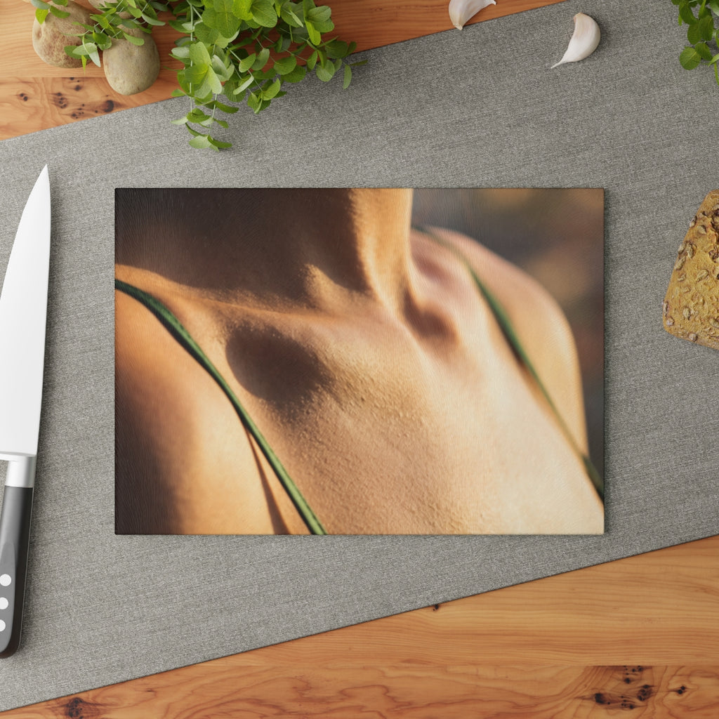 Golden Hour Glass Cutting Board - Emerald Art | Echovira...