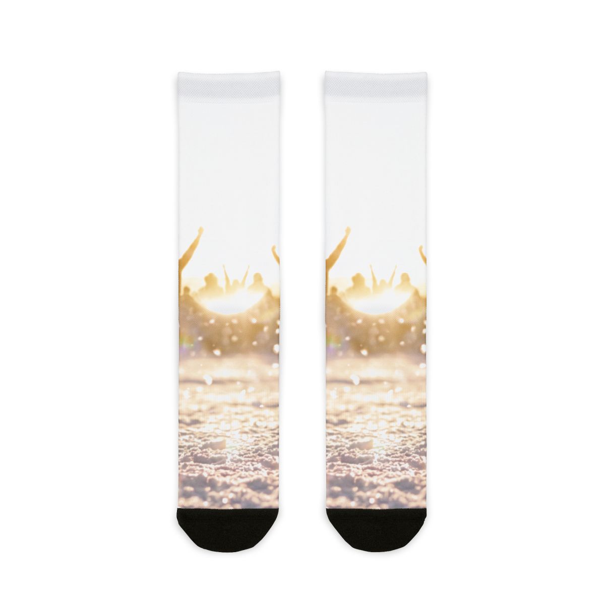 Golden Hour Crowd Sublimation Crew Socks