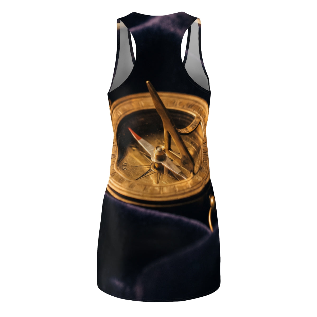Women's Racerback Dress Vintage Sundial Compass