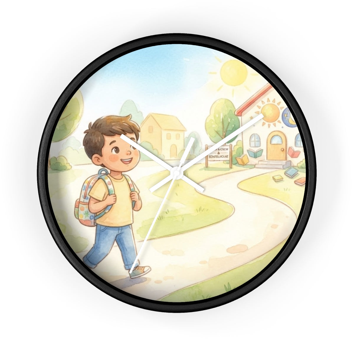 Wall Clock - Sunshine Learning Time | Echovira Gallery