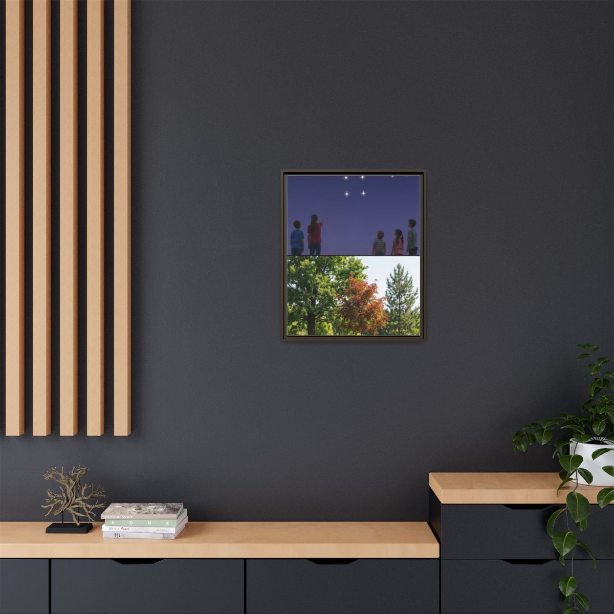 Framed Matte Canvas - Discovery — Espresso / 1.25"