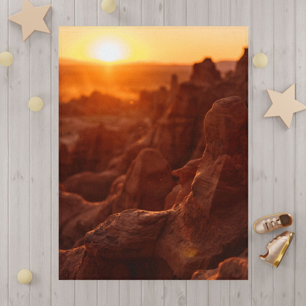 Desert Sunset Canyon Toddler Blanket