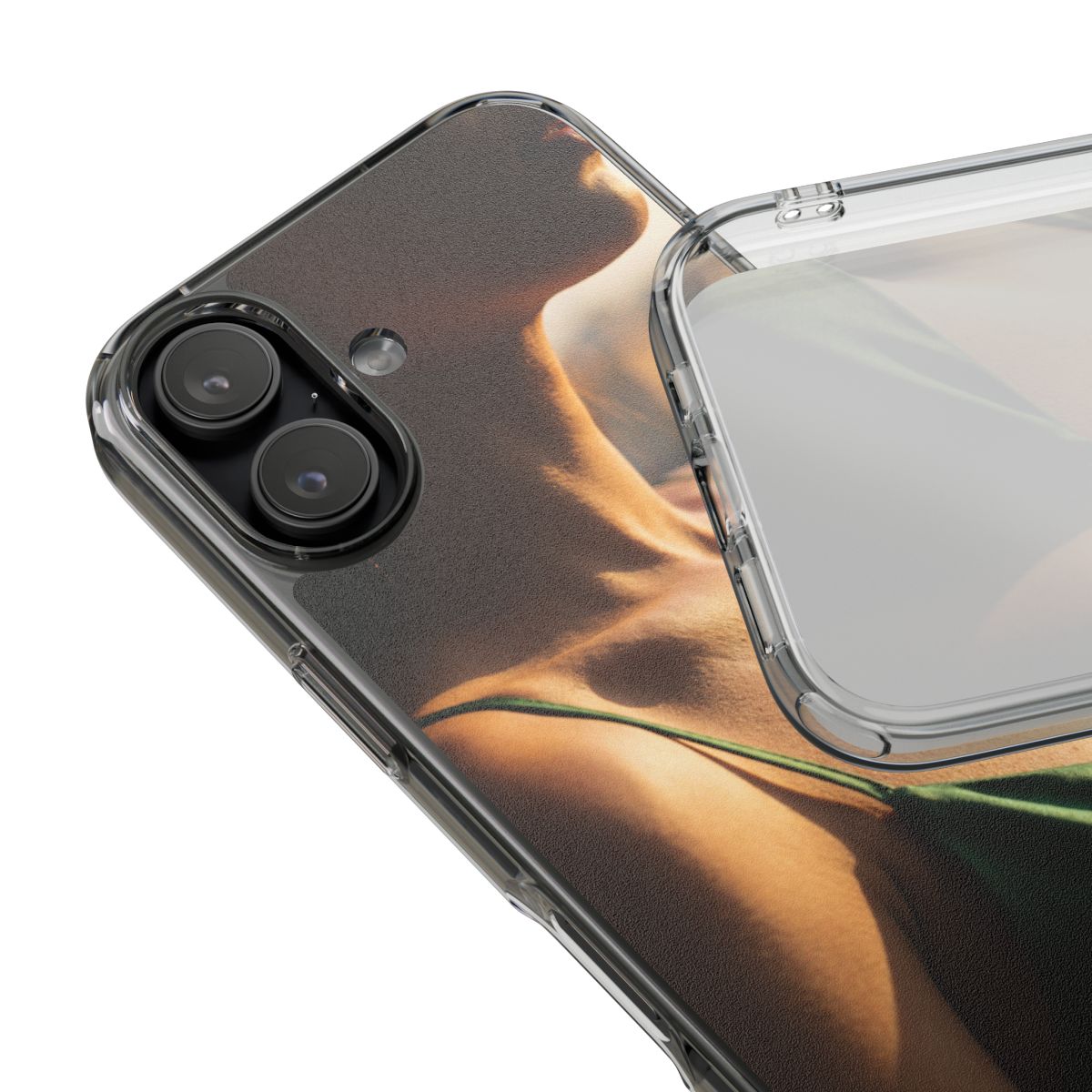 Clear Impact-Resistant Cases - Clear Phone Case - Emerald...