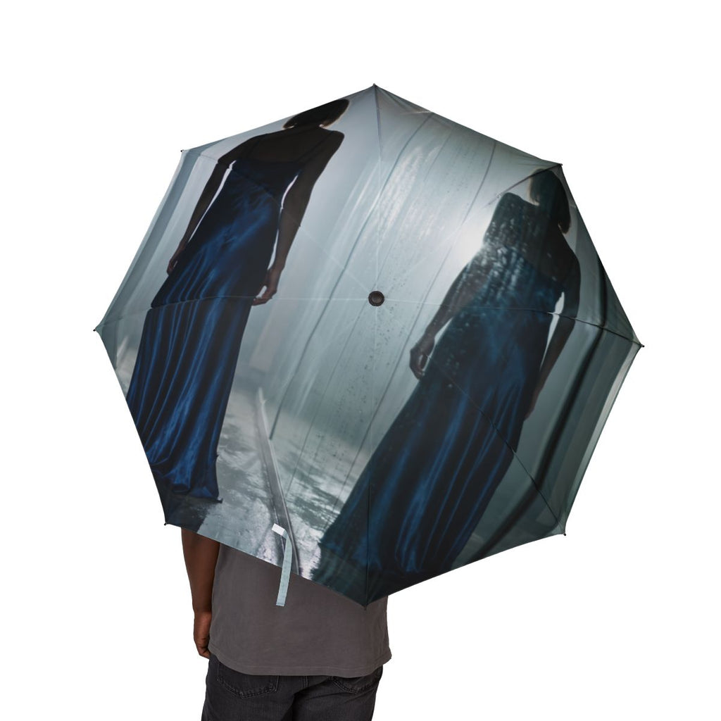 Semi-Automatic Foldable Umbrella - Nocturnal Reflection Silk...