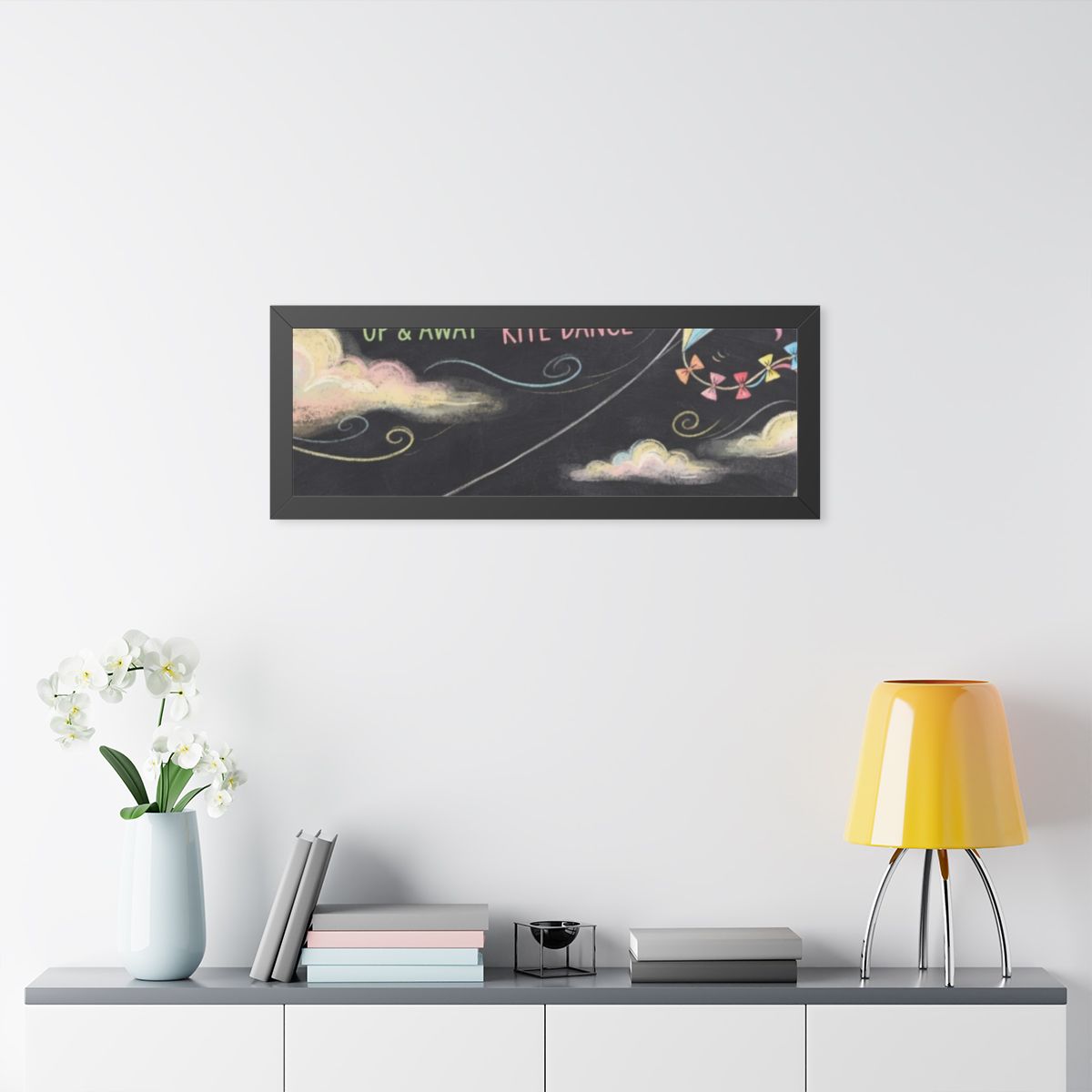 Framed Horizontal Poster - Breeze Meadow — Black (14×11... |...