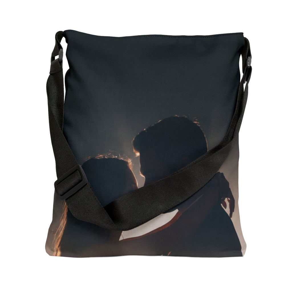 Adjustable Tote Bag - City Glow Romance | Echovira Gallery