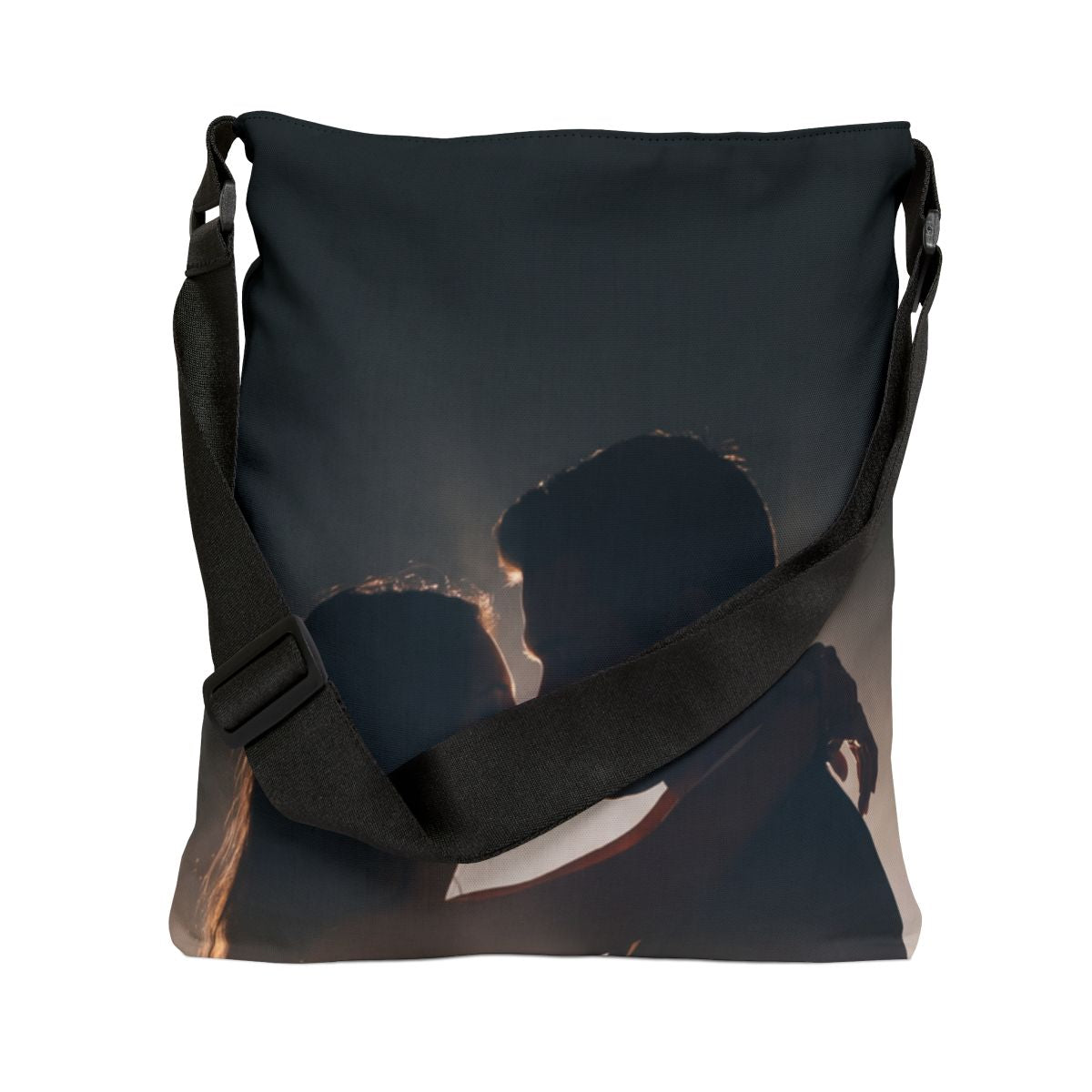 Adjustable Tote Bag - City Glow Romance | Echovira Gallery