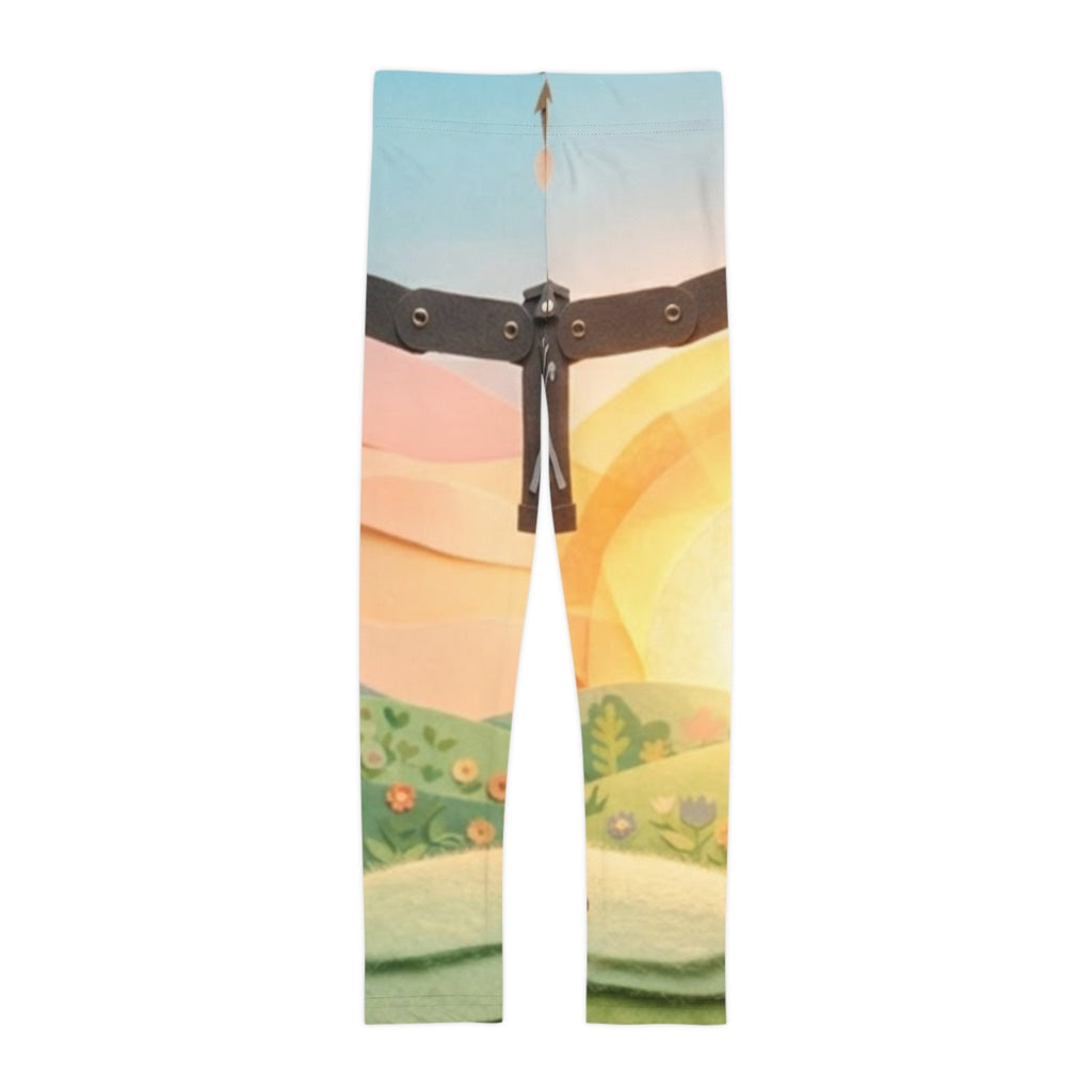 Kids Leggings - Sunny Meadow Fun | Echovira Gallery