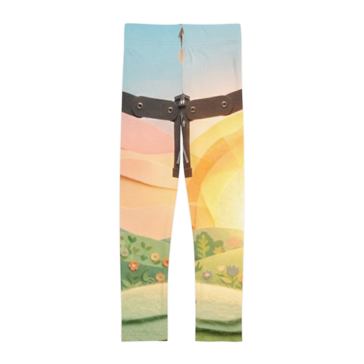 Kids Leggings - Sunny Meadow Fun | Echovira Gallery