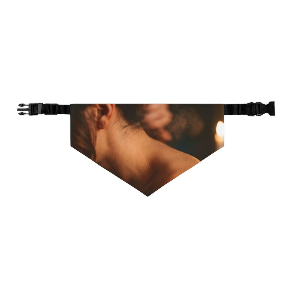 Pet Bandana Collar - Candlelit Solitude Atmospheric Art |...