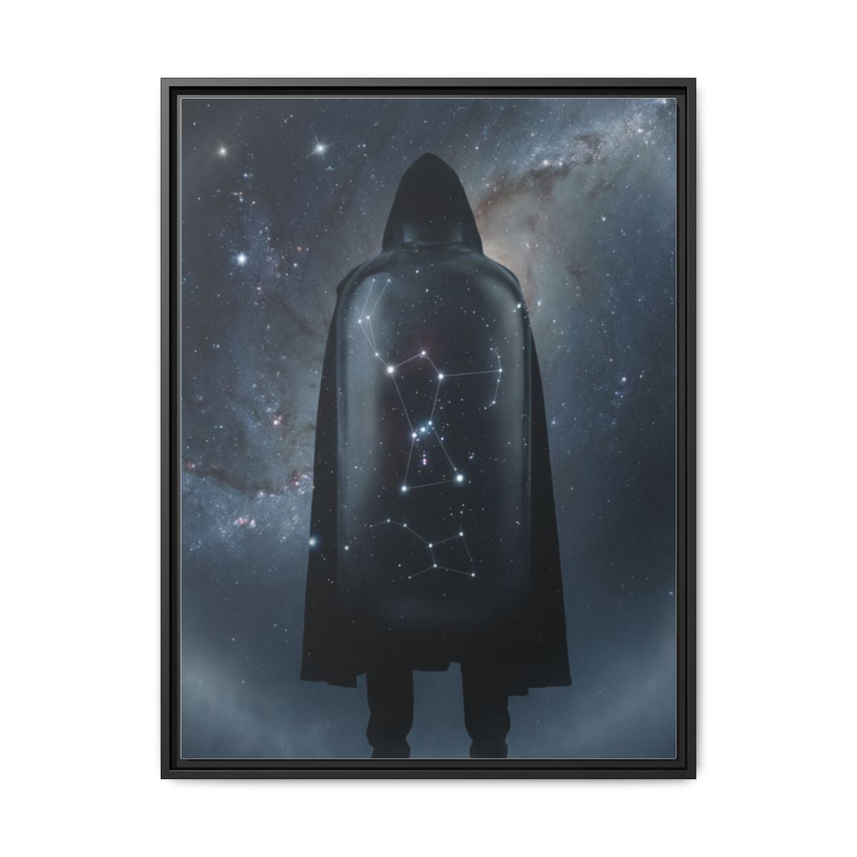 Framed Matte Canvas - Cosmic Sentinel — Black / 1.25" (8×10, 9×12, 11×14, 12×16, 10×20, 12×18, 16×20, 16×24, 18×24, 12×36, 20×24, 16×32, 20×30, 24×30, 24×32, 16×48, 24×36, 24×48, 30×40, 20×60, 32×48, 30×60 & 40×60)