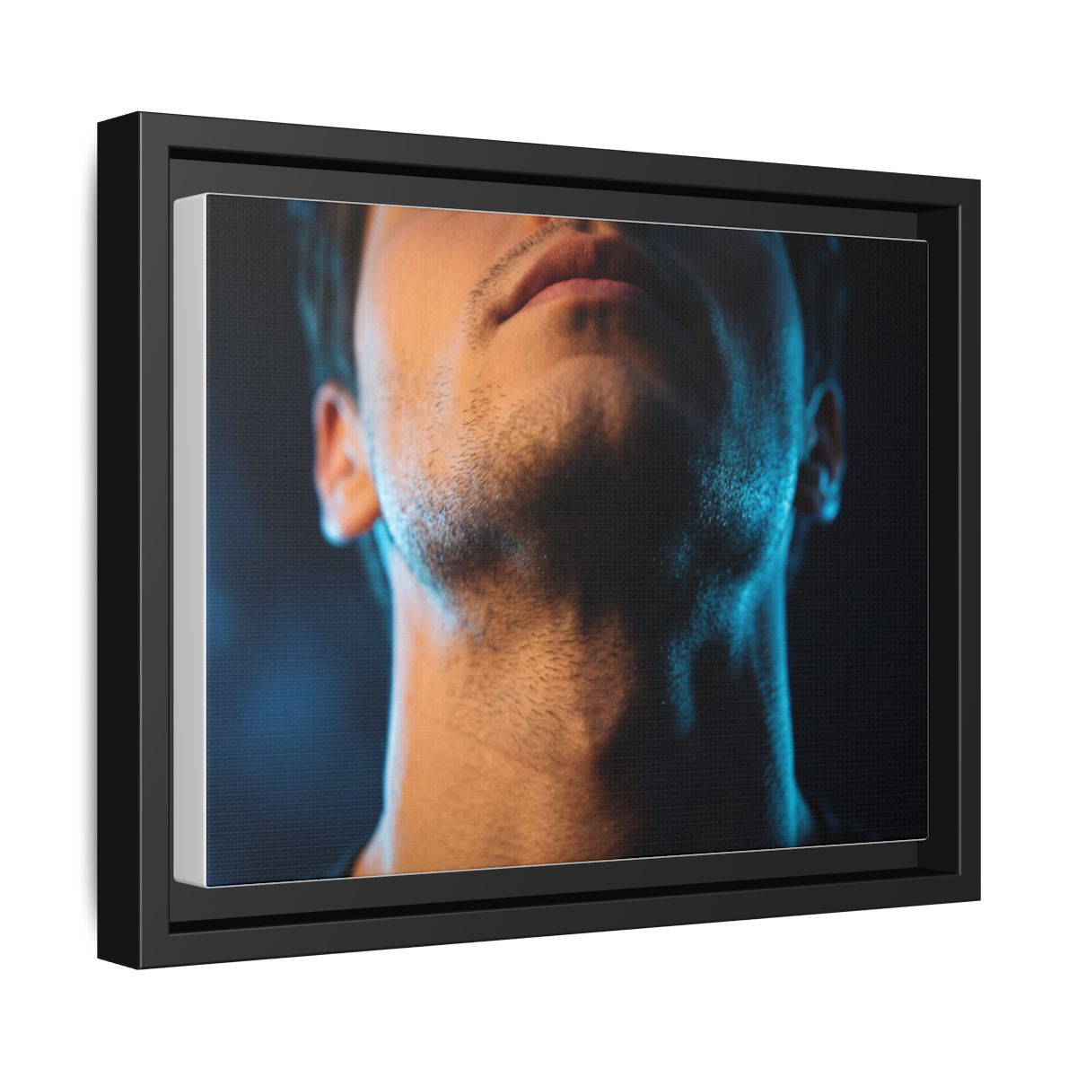 Framed Matte Canvas - Neon Pulse Core — Black / 1.25"