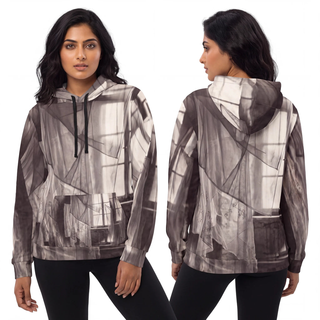 Athletic Hoodie - Spectral Veils | Echovira Gallery