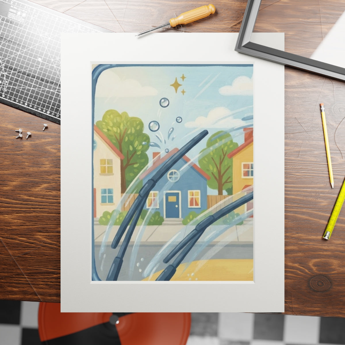 Fine Art Print Passepartout - Rain & Shine — Portrait (11×14...