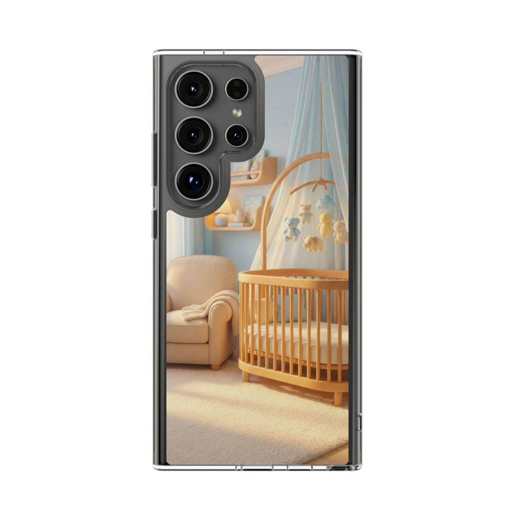 Clear Impact-Resistant Cases - Soft Blue Clear Phone Case...