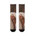 Sublimation Crew Socks - Tender Newborn Hand in Soft Muslin...