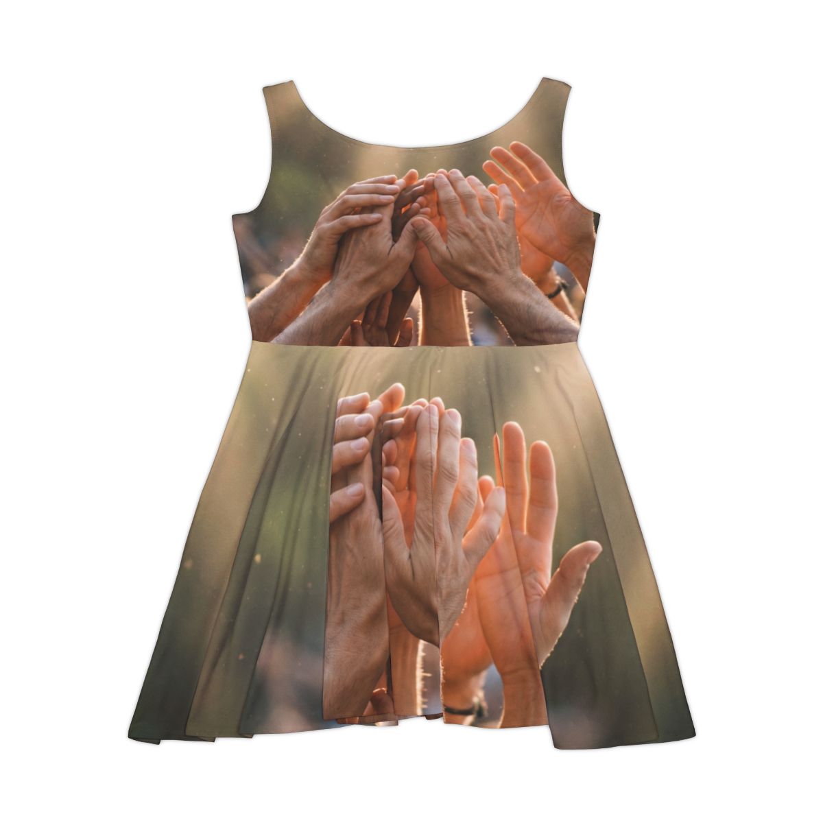 Women's Skater Dress - Golden Rays of Unity Wall Art |...